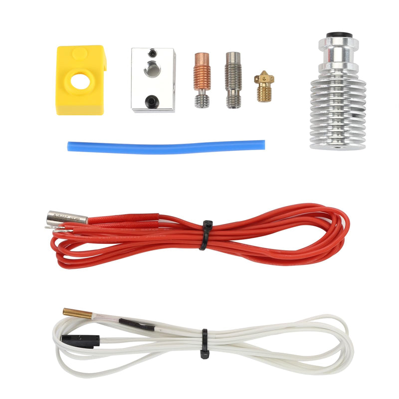 FYSETC Prus i3 Hotend MK3S+ J-Head Extruder Kit 24V 40W for 1.75mm Direct Filament Compatible with Prus i3 MK3/MK3S/MK3S+ and Other E3 V6 Remote Printhead Printer with Silicon Cover and 0.4mm Nozzle