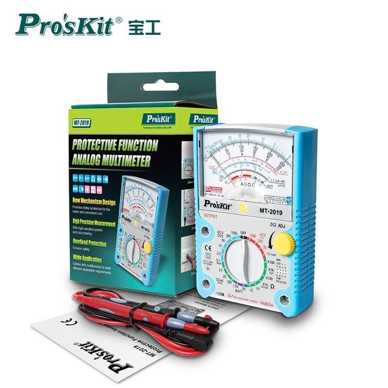 [Australia - AusPower] - MT-2019 Protective Function Analog Multimeter Safety Standard Professional Ohm Test Meter Tester Analog 