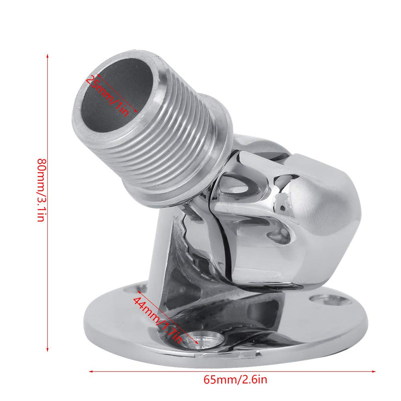 [Australia - AusPower] - Marine VHF Mount VHF Antenna Mount Stainless Steel 316 Boat Antenna Base Mount High Hardness 316 Stainless Steel with Threaded Head 25mm 