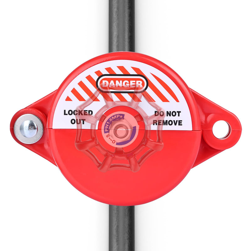 [Australia - AusPower] - Gate Valve Lockout, 4 Pack Valve Lockout Device 1" to 2-1/2" Diameter Valve Handle Secure for Water Spigot Faucet Knob Oil Natural Gas Propane Tank Lock Outdoor 1" - 2-1/2" (Pack of 4) 