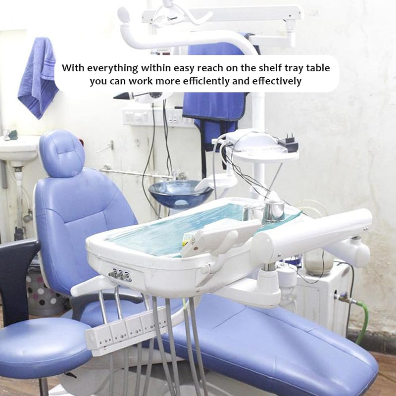 [Australia - AusPower] - Pole Post Mount Shelf Tray Table for Dental Clinic & Lab Replacement, Adjustable 