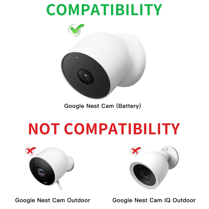 [Australia - AusPower] - Power Cable Compatible with Google Nest Cam Outdoor or Indoor, Battery, 30Ft/9.1m Weatherproof Outdoor Cable Continuously Charging Your Nest Camera (White) White 