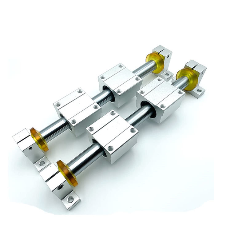 [Australia - AusPower] - 4Pcs 6mm x 300mm Linear Rod, Coavoo Diameter 6mm Case Hardened Chrome Plated Smooth Linear Motion Rod Shaft Guide Rail - Metric h8 Tolerance L: 11.81 inch /300mm L: 300mm / 11.81 inch 