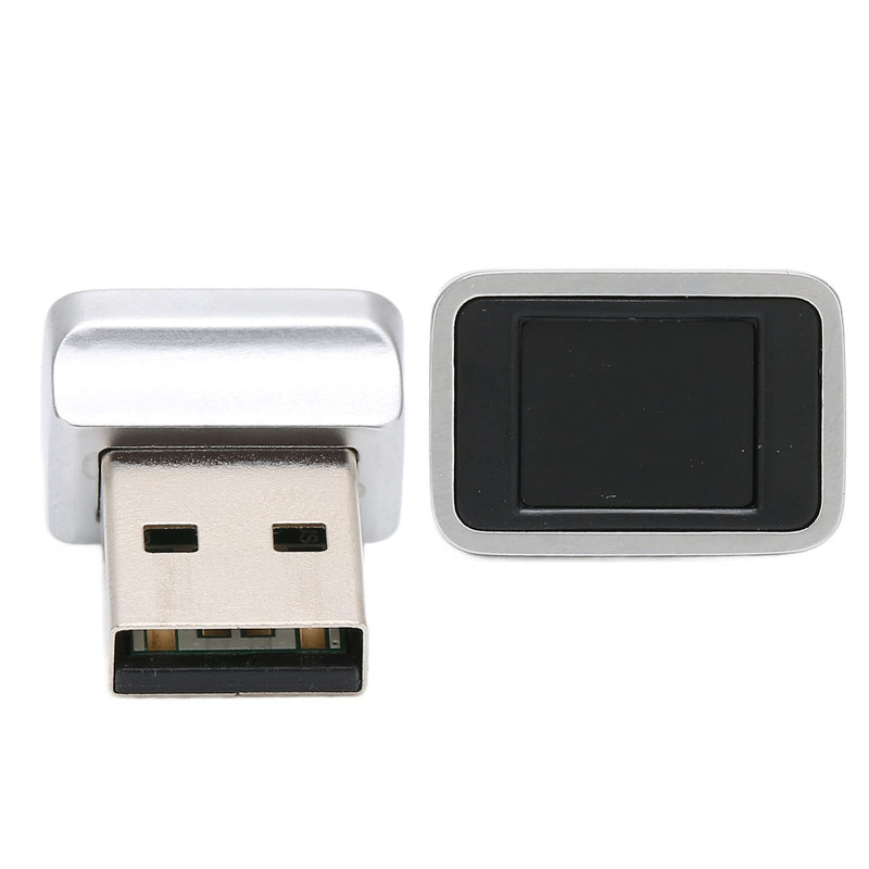 [Australia - AusPower] - Mini USB Fingerprint Reader for Windows 7 8 10 Fingerprint Scanner Scanner PC Dongle Fingerprint Sensor 360 Degree 0.5STouch Speedy Matching Biometric Portable USB Fingerprint Logger for PC Laptop Grey 