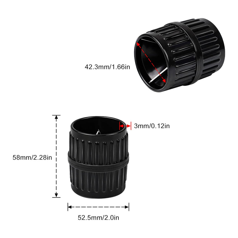 [Australia - AusPower] - PE Pipe Deburrer, 2 in 1 Copper Pipe Deburrer, DEANKEJI Pipe Deburrer, Plastic Pipe, Universal Copper Pipe Pipes for Indoor and Outdoor Use 0-40 mm Indoor and Outdoor Milling Cutter Pipe Deburrer 