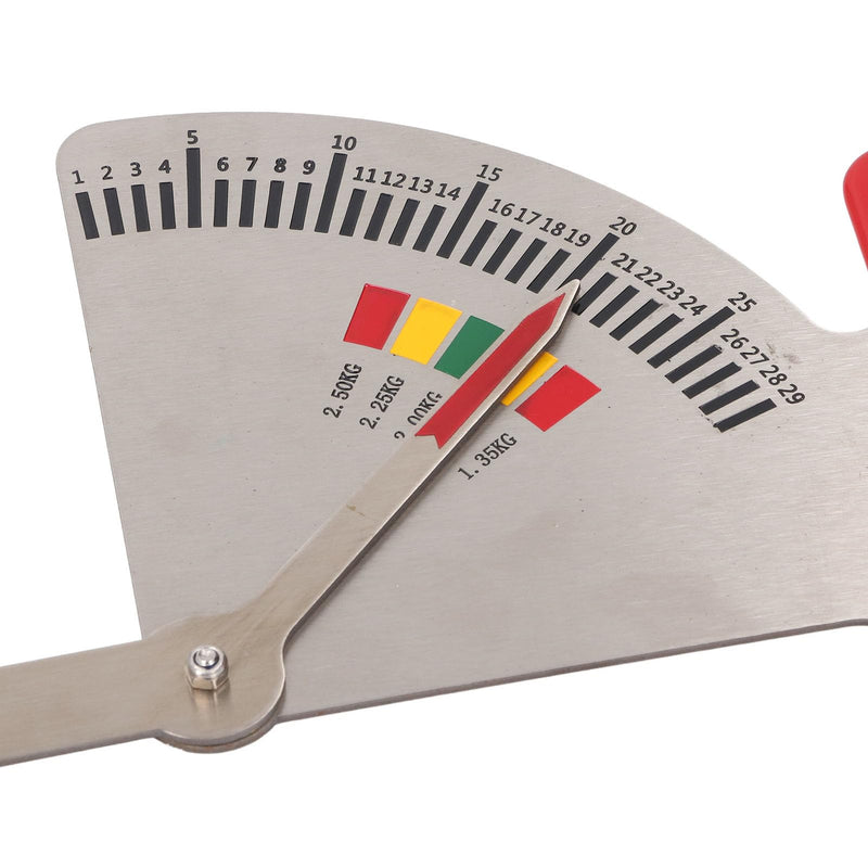[Australia - AusPower] - Body Fat Caliper, Stainless Steel Feeding Management Ruler for Pregnant Sows, Accurate Measurement with 5 Intervals, Suitable for Farms, Easy to Operate, Improving Efficiency 