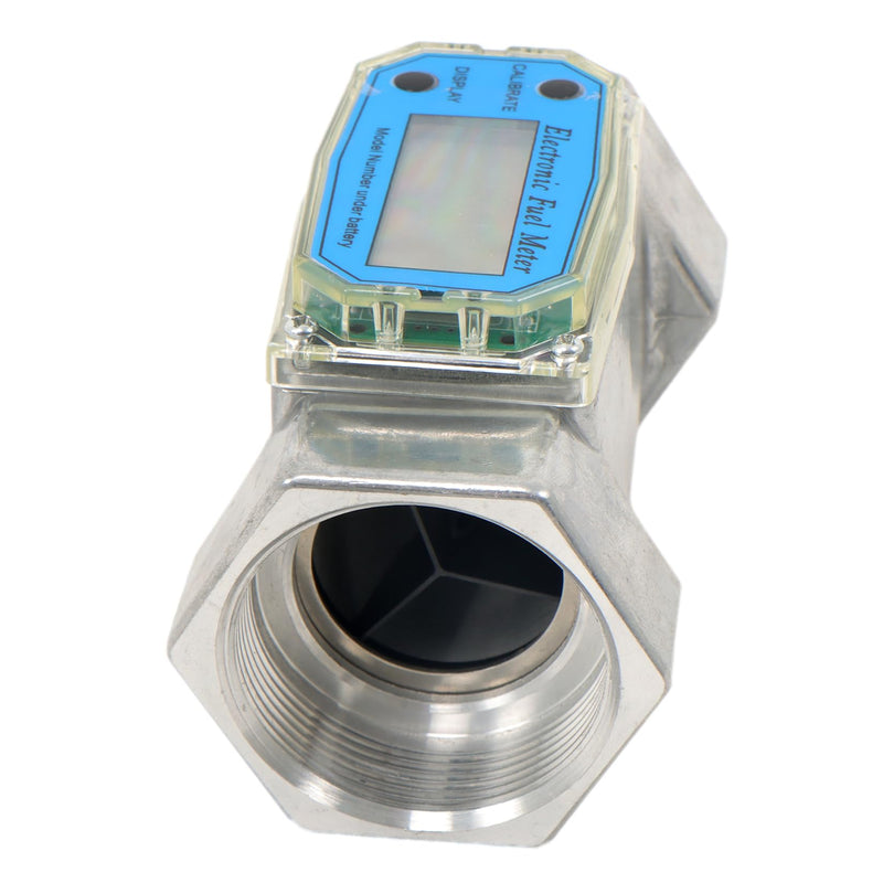 [Australia - AusPower] - findmall 2 Inch Electronic Turbine Flowmeter, 15.8-132 Gpm Blue Fit for Diesel, Gasoline, Kerosene, Methanol, Water 