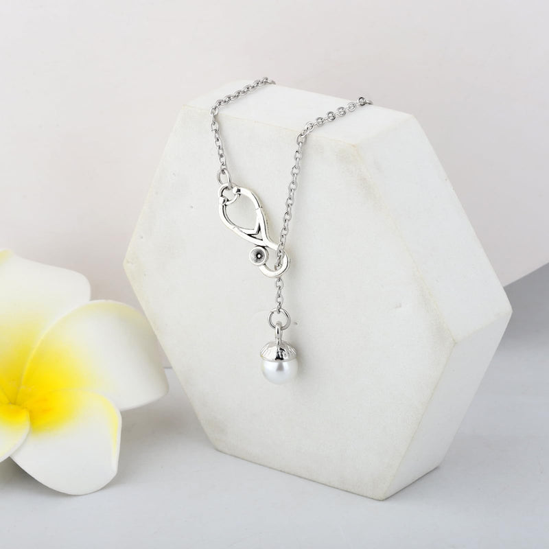 [Australia - AusPower] - MAOFAED Nursing Instructor Gifts, Stethoscope Necklace, Appreciation Gift for Preceptor,Teacher, Nursing Educator(nursingInstructor) 