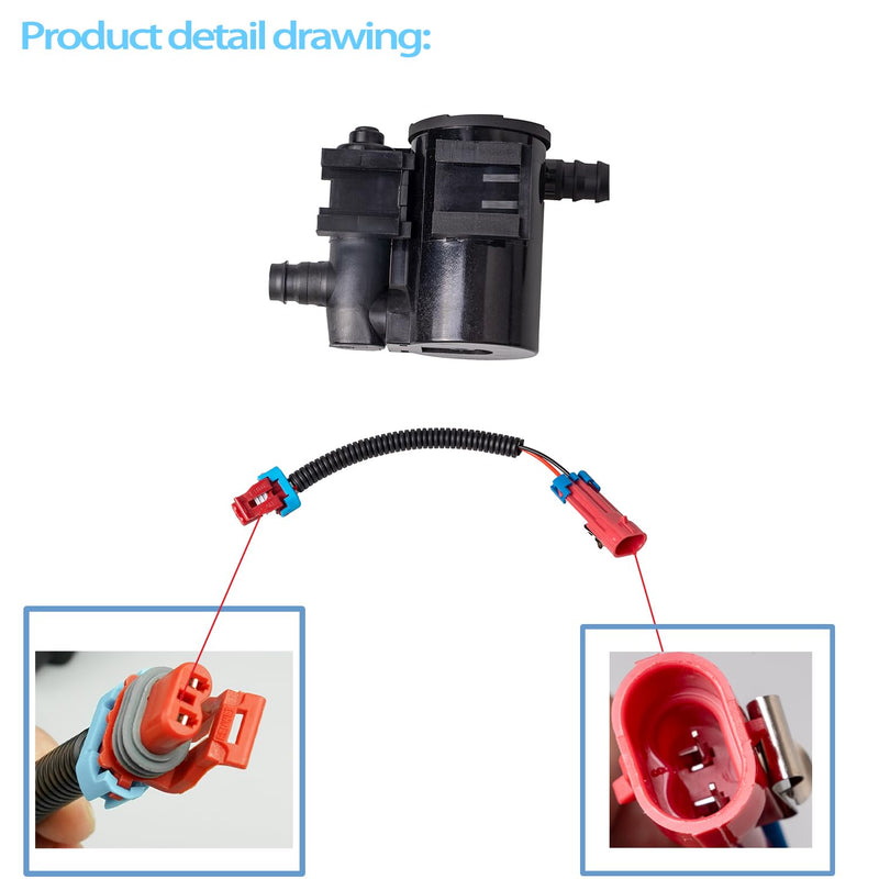 Evap Canister Vent Solenoid P0449 Compatible with Chevrolet Silverado 1500 2500 3500 HD Classic GMC Sierra 1500 2500 3500 HD Classic 2004-2010# CVS34 911-237 10357992 19207763 214-2082