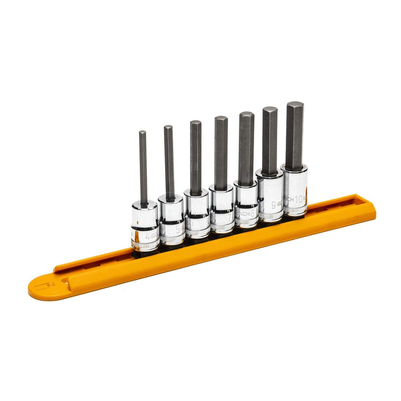 GEARWRENCH 7 Pc. 3/8" Drive Mid-Length Hex Bit Socket Set, Metric - 82546