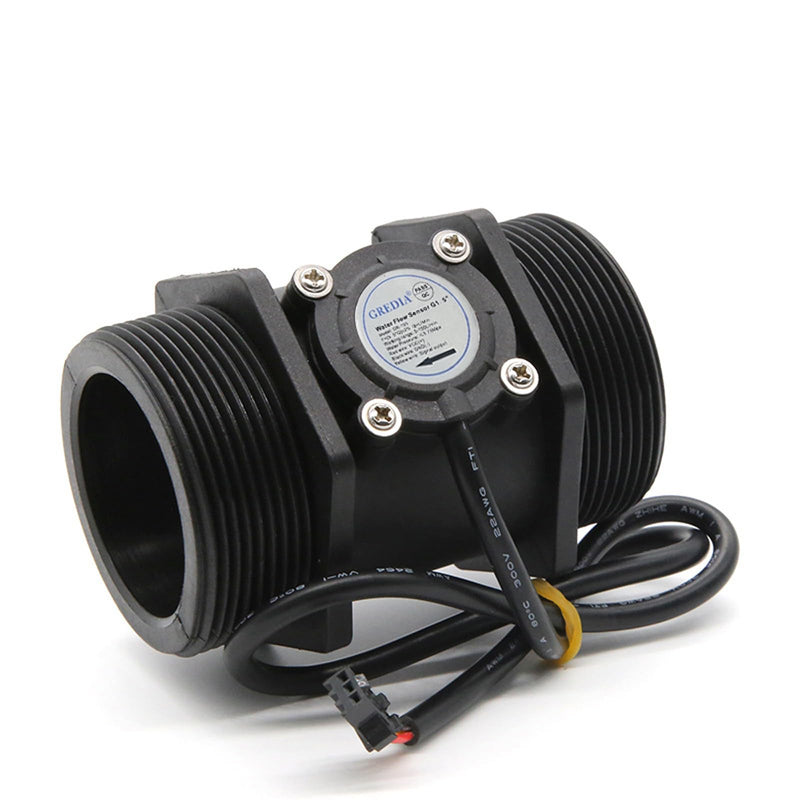 G1-1/2" 1.5" Water Flow Sensor Food-Grade Switch Hall Effect Flowmeter Fluid Meter Counter 5-150L/min G1-1/2" male thread