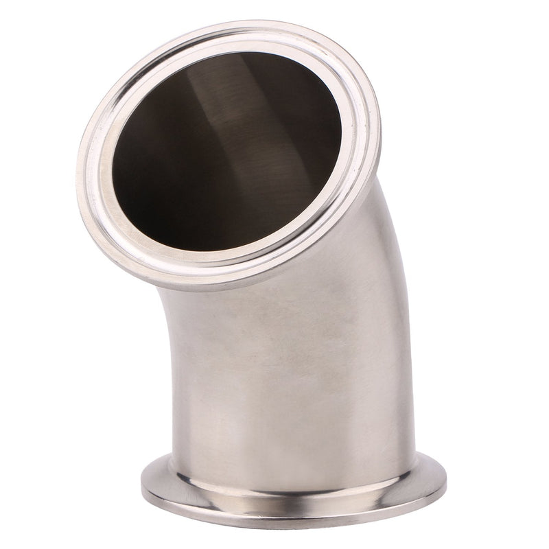 DERNORD 45 Degree Elbow | 2 Inch Tube OD Stainless Steel 304 Pipe Fitting Fits Tri Clamp 2 inch 2" Pipe OD