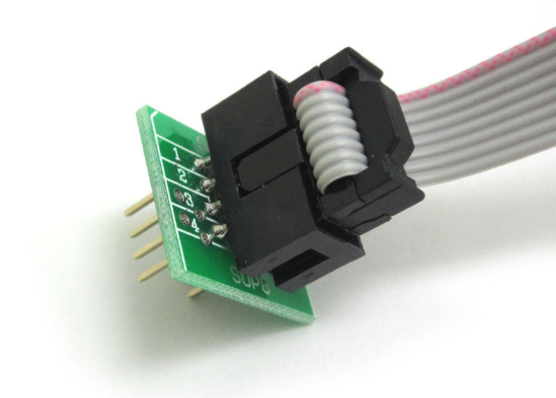 DollaTek SOIC8 SOP8 Test Clip for EEPROM 93CXX / 25CXX / 24Cxx In-Circuit Programming + 2 Adapters