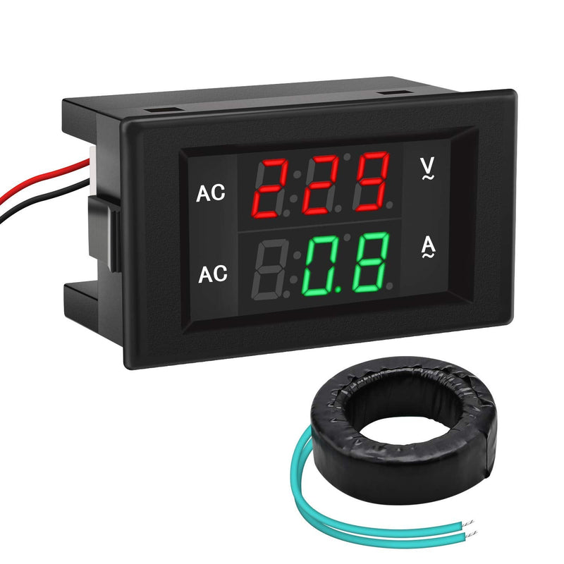 [Australia - AusPower] - DROK AC 80-300V 100A and AC 500V 200A Volt Amp Meter Bundle 