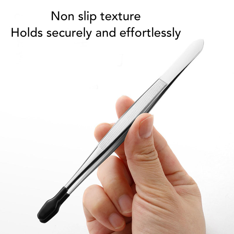 6pcs Tweezers with Rubber Coated Set, Multifunctional False Eyelash Tweezers for Jewellery Collectors for Stamp Collection, Electronics, Electronics