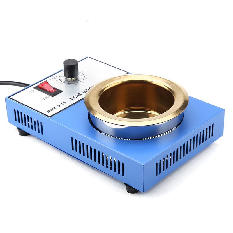 220 V Soldering Pot Stability Heating Desoldering Bath for Casting Melting Melting Refining (EU Plug) (250 W)