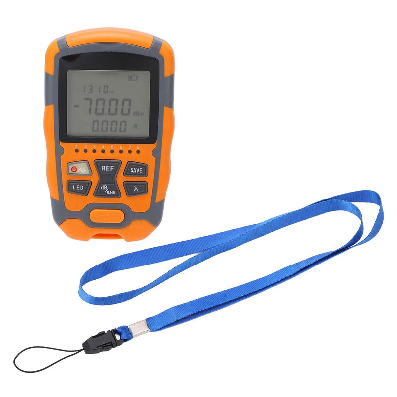 [Australia - AusPower] - Mini Optical Power, Optical Power Meter Tester Multimeter with LED Light Kit Network & Cable Testers Meter Portable Fiber 