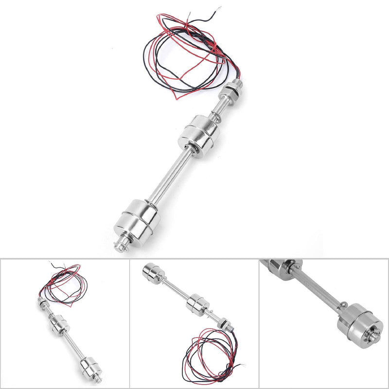 [Australia - AusPower] - Stainless Steel Switch Water Level Sensor Double Ball Water Level Controller Sensor Switch for Pool(250mm / 9.84in) 250mm / 9.84in 