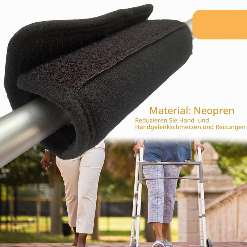Walkers Hand Grip Covers Padded Memory Foam Core Moisture Wicking Antibacterial Washable Pack of 2