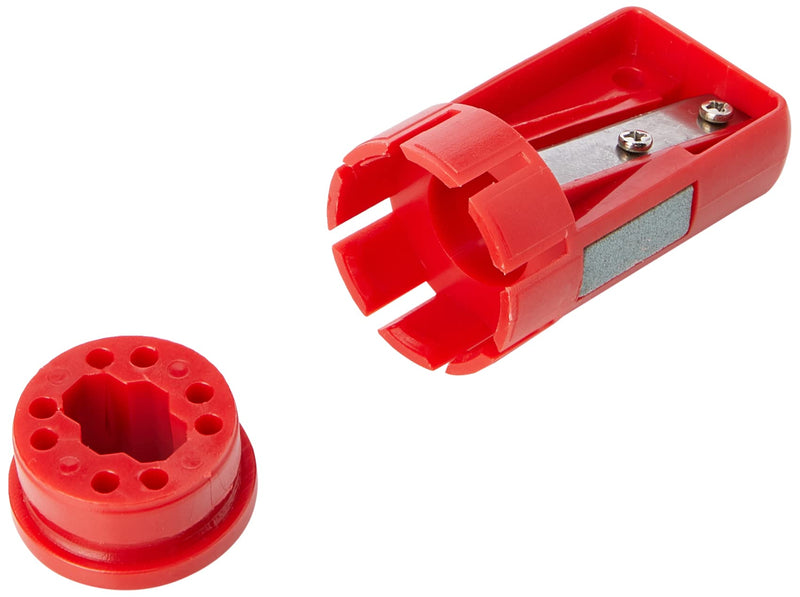 Draper 50991 Carpenter’s Pencil Sharpener | Integrated whetstone for precise tips and detailed markings, compact design