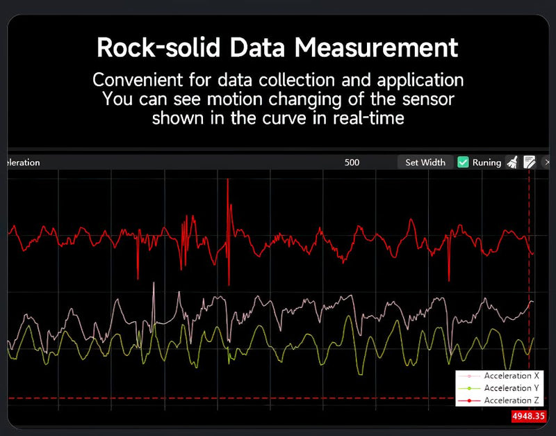 [Australia - AusPower] - [Arduino Acce Sensor+Inclinometer] WT1-IMU ICM42607 High Precision Dual-Axis Inclinometer Tilt Angle(X 180°, Y 90°) with Kalman Filter Low Power, 2-axis MPU6050 USB IMU AHRS Module 