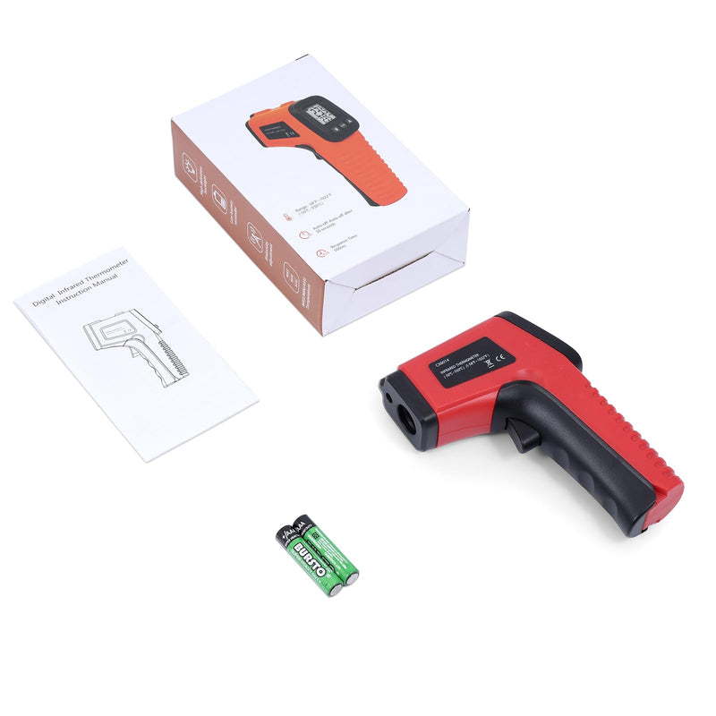 [Australia - AusPower] - ORIA Digital Infrared Thermometer, Surface Thermometer for Cooking, -58℉ to 1022℉ Non Contact Temperature Gun with Backlight, Max/Min, Adjustable Emissivity, for Griddle Pizza Oven BBQ, Not for Human 
