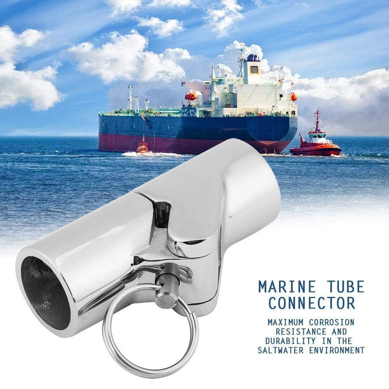Boat Pipe Connector, Marine Stainless Steel Folding Swivel Coupling Tube Pipe Connector Boat Hardware Fitting(25mm) 25mm