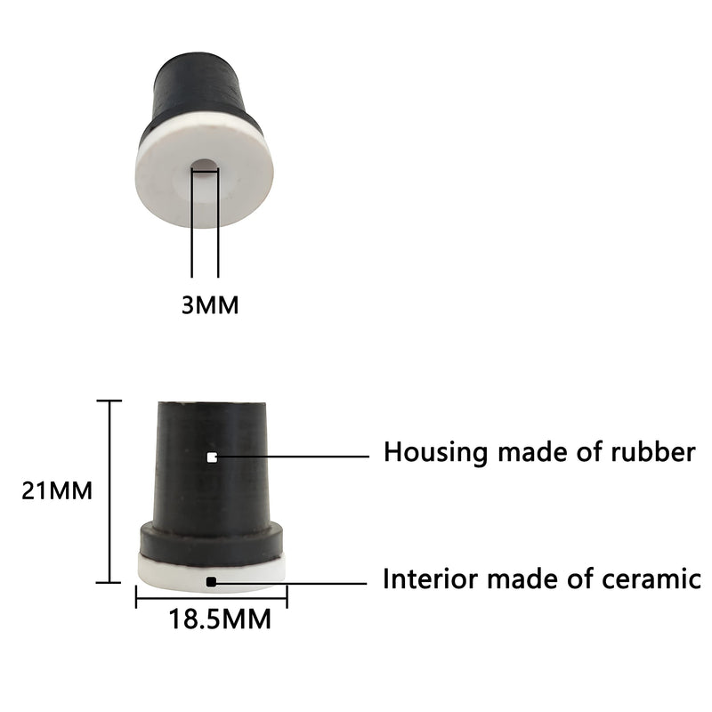 [Australia - AusPower] - Ceramic Rubber Blast Nozzles Tips Abrasive Sand Blaster Blasting for Sand Blasting Gun Cabinet (3MM) 