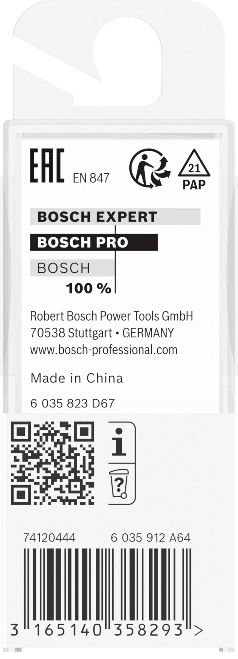 [Australia - AusPower] - Bosch 2608628368 Core Box Bit, Silver/Black, 8 x 12 x 40 mm L 6 mm Diameter: 12 mm 