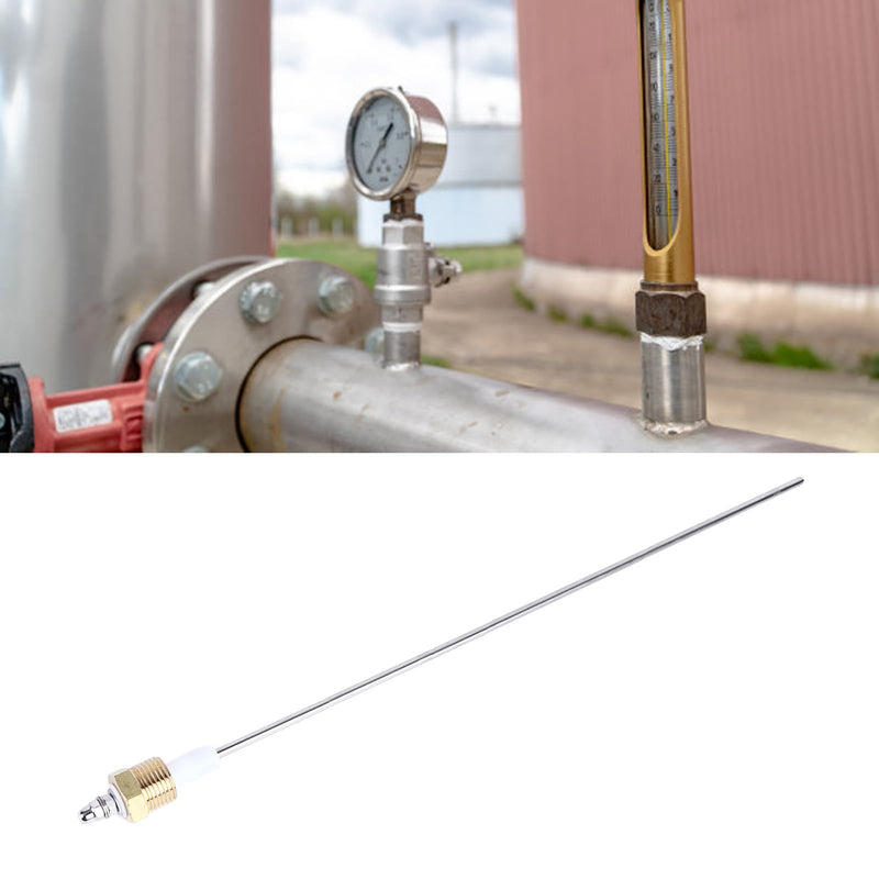 [Australia - AusPower] - Boiler Water Level Probe Sensor Electrode Rod 1 Pin G1/2 Brass PTFE Stainless Steel Sturdy Boiler Sensor Replacement 