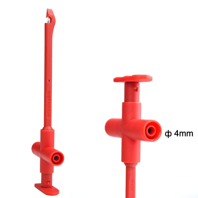 [Australia - AusPower] - ZIBOO ZB-L20 Insulation Piercing Clip Set, Puncture Probe Wire-Piercing Test Clip, Automotive Test Lead Kit, 4mm Banana Plugs 