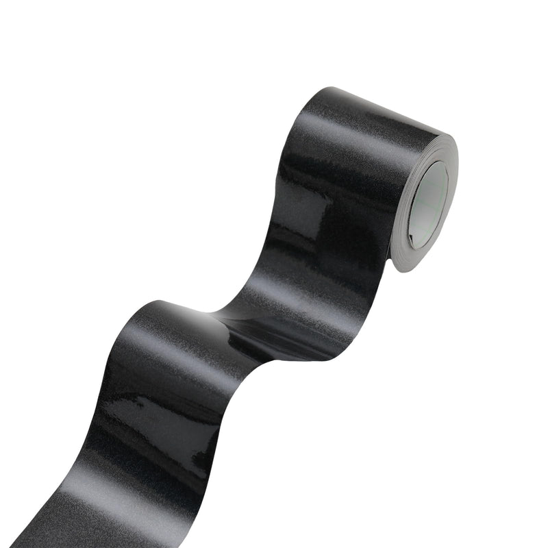 Lilaly 2 inches x 32 feet Wood Grain Repair Tape,Imitation Wood Grain Tape,Widely Used for Tables, Doors, Floor and DIY(Black) Black