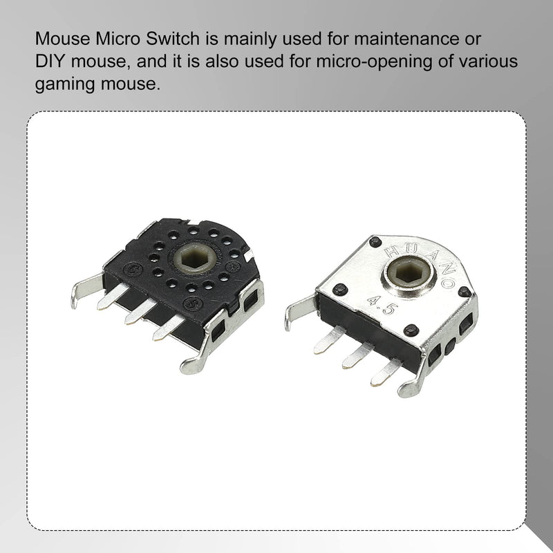 [Australia - AusPower] - MECCANIXITY Mouse Wheel Encoder 4.5mm 300W Time Accurate Decoder Rotary Mouse Scroll Wheel Encoder 5 Pcs 
