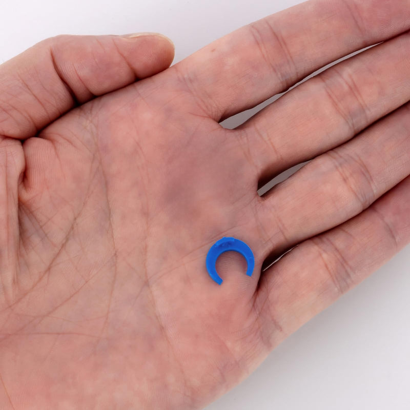 [Australia - AusPower] - JIUWU 1/4 inch Locking Clips 50 PCS Reverse Osmosis Clip ro water line clips blue clip for locking quick connect fittings for RO Reverse Osmosis Water Filter Fittings 1/4Inch 