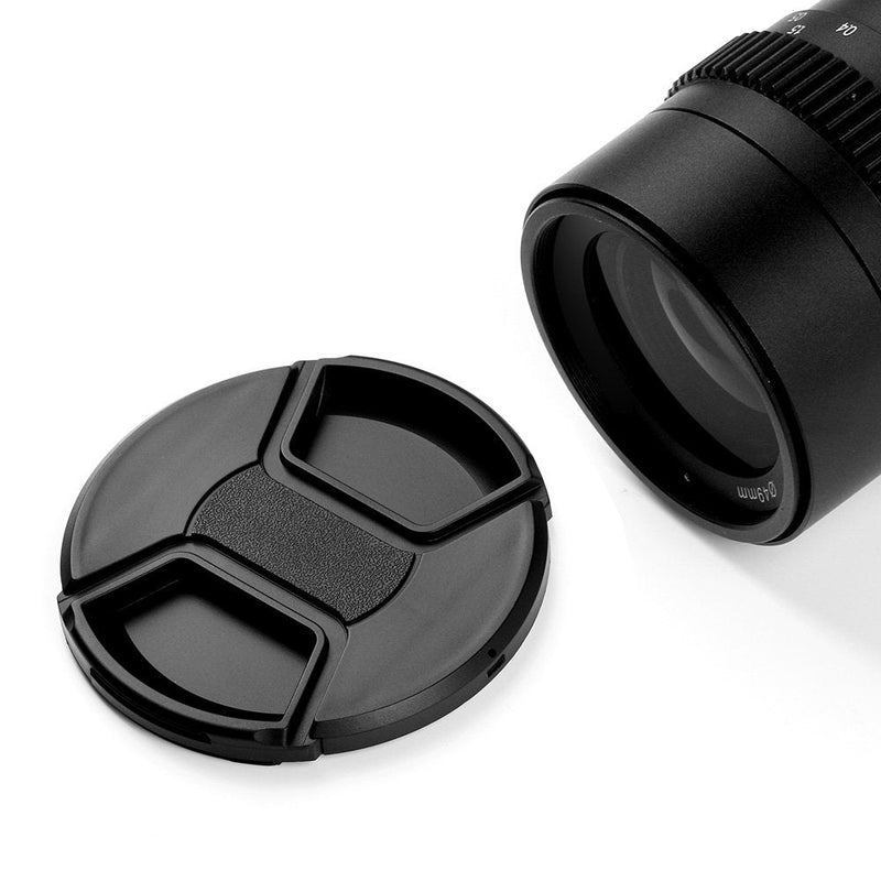 [Australia - AusPower] - 52mm Lens Cap Bundle, 3 Pack Universal Snap on Front Centre Pinch Lens Cover Set with Microfiber Lens Cleaning Cloth for Canon Nikon Sony Olympus DSLR Camera + Camera Lens Cleaning Pen 52mm 