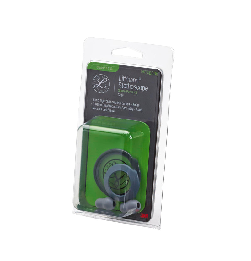[Australia - AusPower] - 3M™ Littmann® Stethoscope Spare Parts Kit, Classic II S.E., Gray, 40006 Grey 