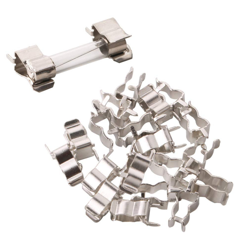 [Australia - AusPower] - QitinDasen 130 x Professional 6 x 30 mm Car Glass Tube Fuses, Quick Impact Glass Fuse, Fast Impact Glass Fuses, with 20 x Fuse Seat 
