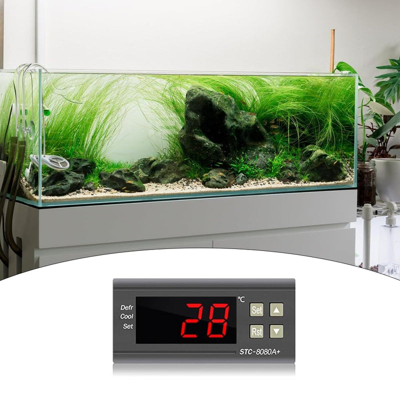 [Australia - AusPower] - Digital Temperature Controller, Temp Control Thermostat Temperature Controller Temp Sensor Electric Centigrade Control Switch for Incubator Brooder Refrigerator Fermenter Home Brewing 110 220V 