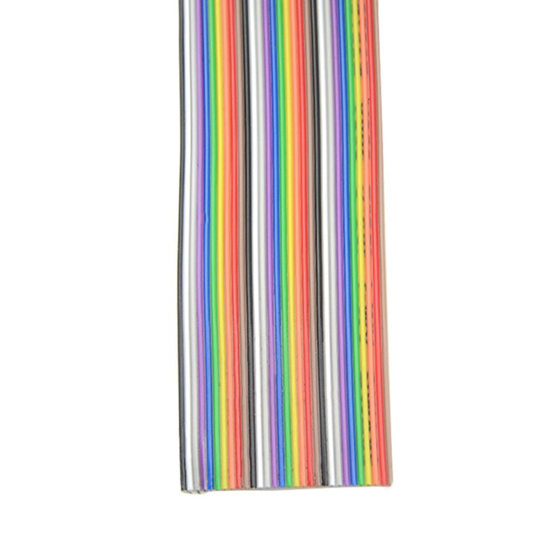 [Australia - AusPower] - XINGYHENG 30Pin Wire Rainbow Color Flat Ribbon IDC Wire Cable(16ft/5m 30Wire) 