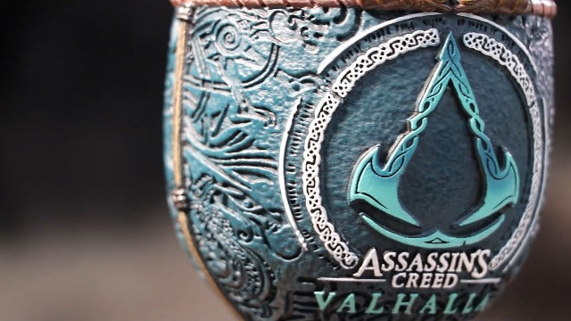 Nemesis Now Officially Licensed Assassins Creed Valhalla Viking Game Goblet, Resin w. Stainless Steel