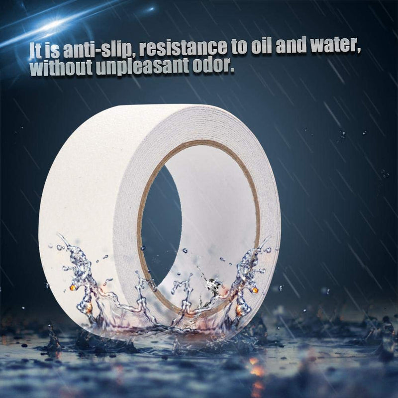 Anti Slip Tape, 5M x 5cm PVC Transparent Stair Tread Safety Grip Tape with Strong Adhesive for Wet Floor, Bathroom, Kitchen, and Swimming Pool