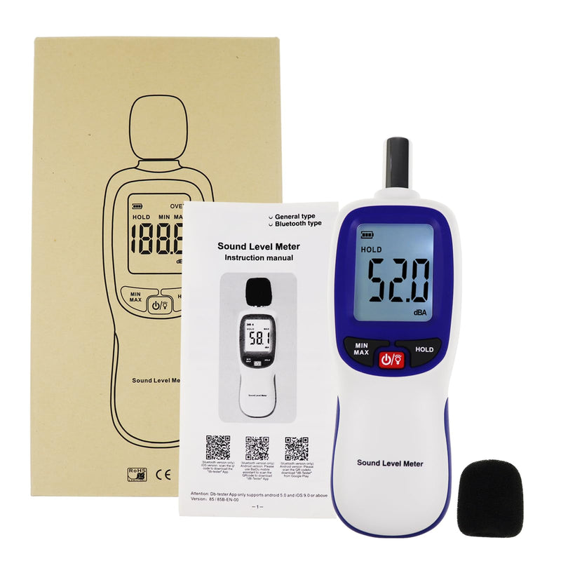 [Australia - AusPower] - Professional Sound Level Meter with Bluetooth & 20,000 Data Logging | Max/Min/Hold Alarm | High Accuracy dBA Noise Tester with LCD Backlight for Home, Office & Industrial Use 