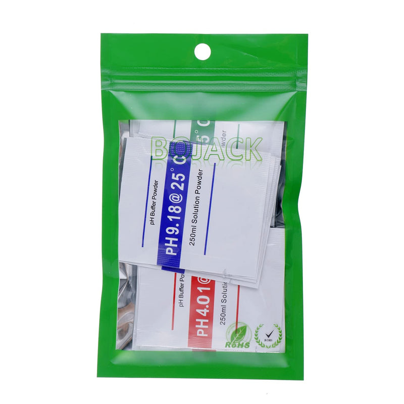 [Australia - AusPower] - BOJACK 15 Pack of pH Meter Buffer Solution Powder for Precise and Easy PH Calibration, PH Calibration Powder Solution 4.01pH,6.86pH and 9.18pH 