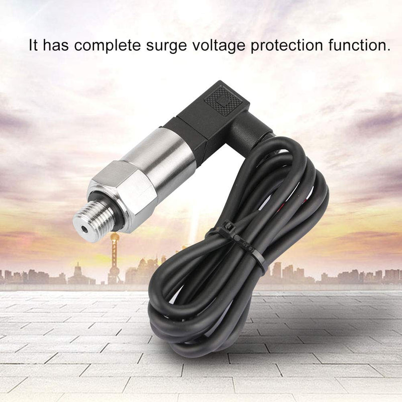 [Australia - AusPower] - Psi Pressure Transducer 4-20mA Output G1/4" Silicon Pressure Transmitter Transducer for Water Gas Oil (0-1MPA) 0-1MPA 
