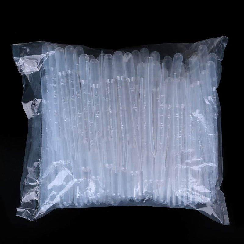 [Australia - AusPower] - 50PCS Plastic Disposable Transfer Pipettes, 3ml Calibrated Pipette Dropper for Science Laboratory 50 