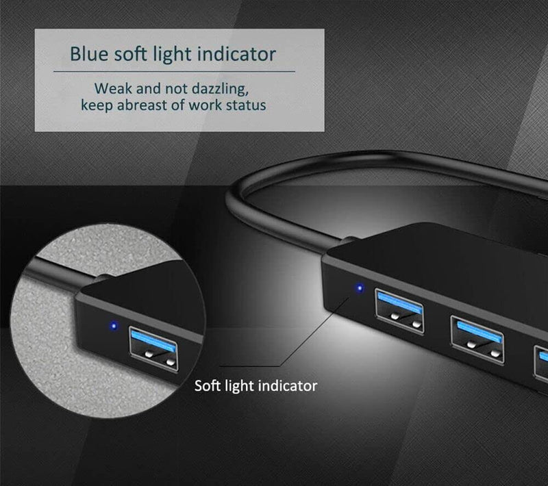 [Australia - AusPower] - USB 3.0 Hub, VIENON 4-Port USB Hub USB Splitter USB Expander for Laptop, Xbox, Flash Drive, HDD, Console, Printer, Camera,Keyborad, Mouse Expand 4 USB 