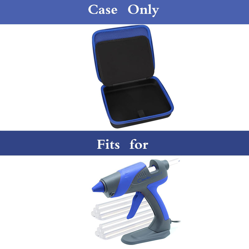 [Australia - AusPower] - Mchoi Hard Case Suitable for Chandler Tool 60W High Temp Large Glue Gun Stand-Up base & 12 Glue Sticks, Waterproof Shockproof Hot Glue Gun Protective Case, Case Only 