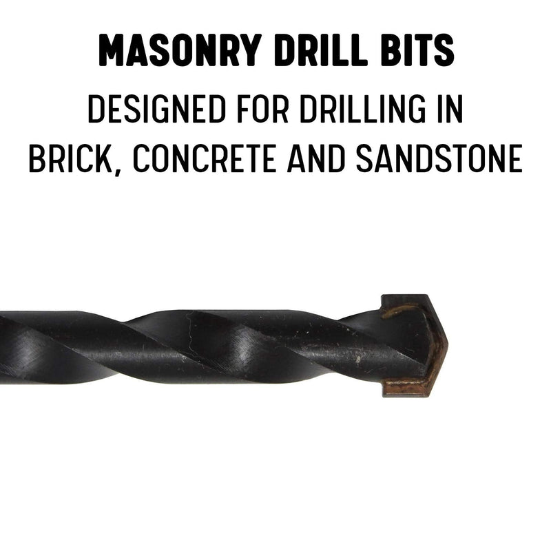 Drill America - DAM6X11/16 11/16" x 6" Carbide Tipped Masonry Drill Bit, Dam Series (Pack of 2) 11/16" (Pack of 2)