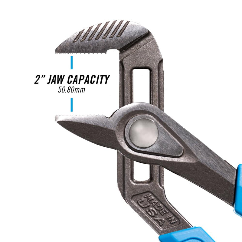 Channellock Tongue & Groove Pliers 430X SpeedGrip - Straight Jaw, Made in USA, High Carbon Steel - 10 in 10-inch