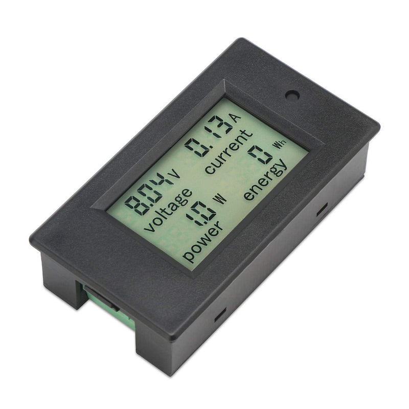 [Australia - AusPower] - DROK Digital Multimeter DC 6.5-100V 20A Voltage Amperage Power Energy Meter, DC Volt Amp Tester Gauge Monitor LCD Digital Display with Built-in Shunt Classic 